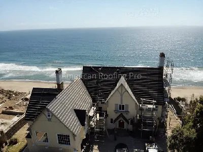 Completed roof installation on a single family home in the San Fernando Valley.