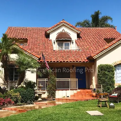Crew in progress on a residential roof in greater LA.