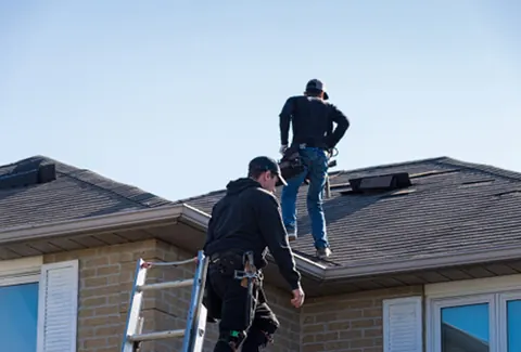 Roof inspection by a licensed contractor